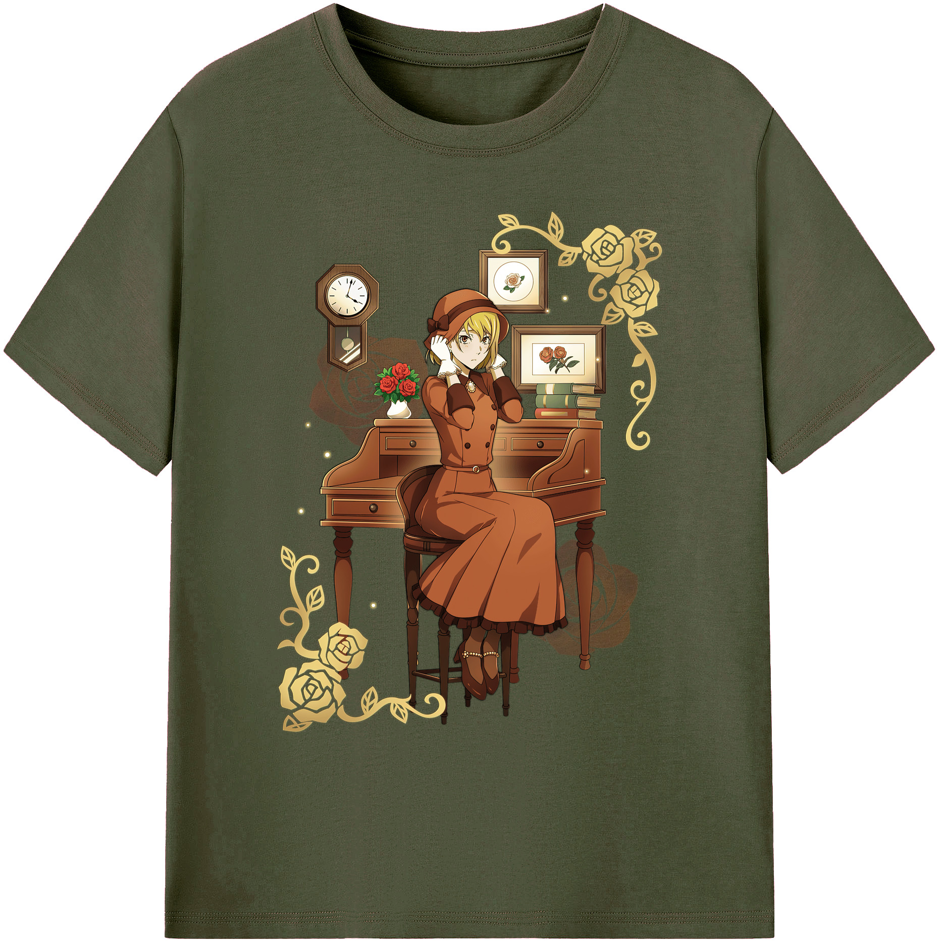 （画像用） 文豪ストレイドッグス Bungo Stray Dogs 綿100％ メンズ半袖Tシャツ｜肌触りやわらか＆通気性